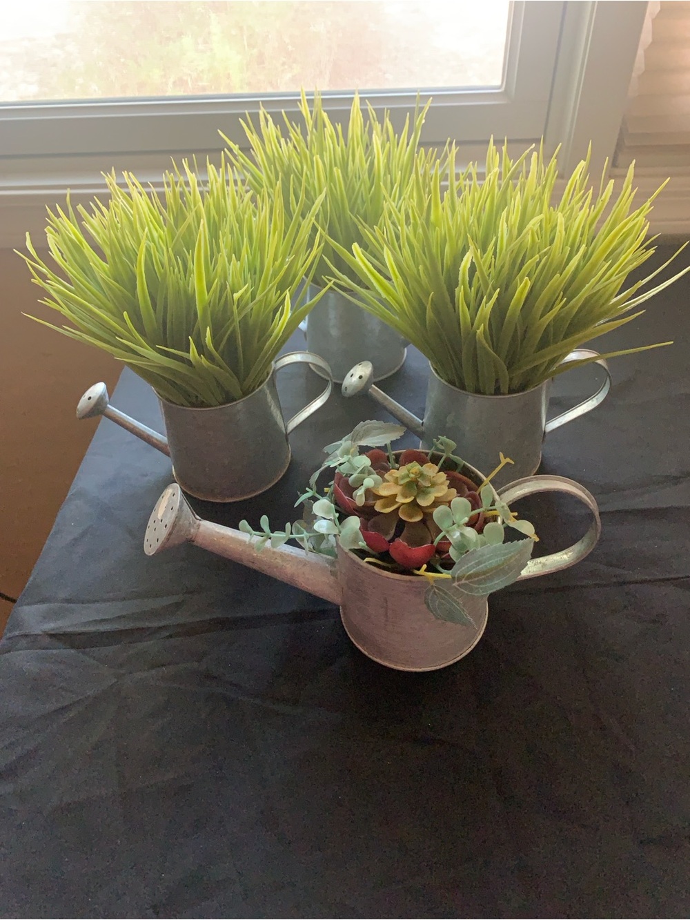 4 Rustic Metal Watering Cans, SPRING Sign and Lemon Signs
